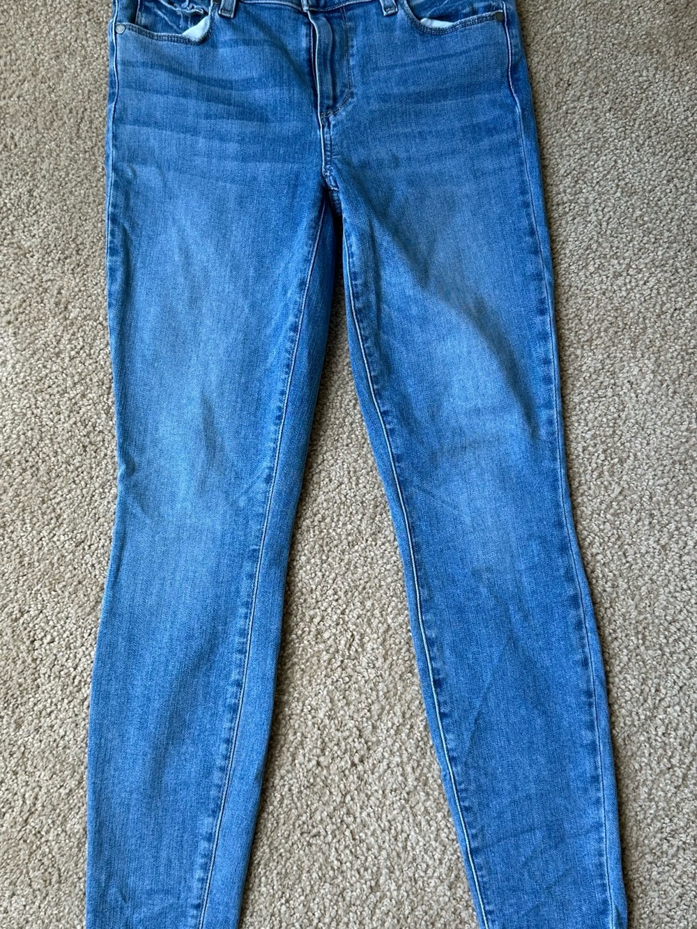 PAIGE Skinny Jeans in Blue Denim